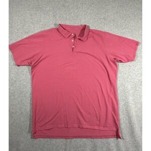 B Draddy Polo Shirt Mens XXL Pink Pima Cotton Stretch Short Sleeve